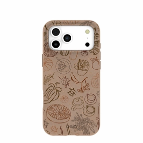 Chocolate Brown Autumn Sweets iPhone 17 Pro Max Case Premium Craft