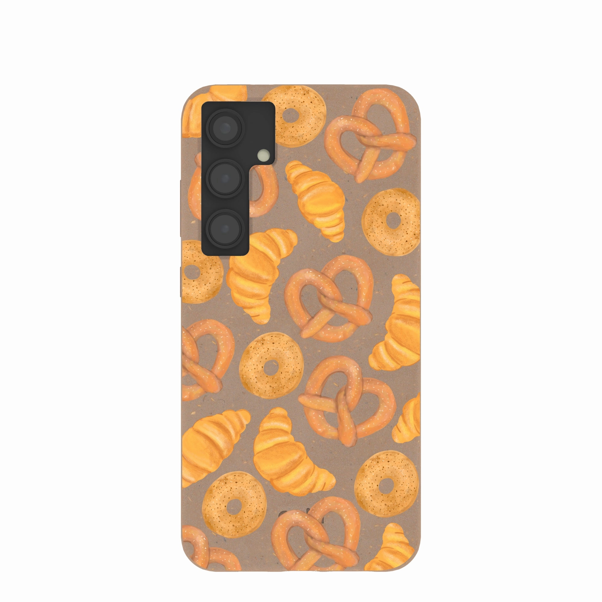 Chocolate Brown Baked Goodies Samsung Galaxy S24 (Plus) Case Durable Form Durable Texture