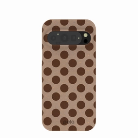 Chocolate Brown Cocoa Sprinkle Google Pixel 9/9 Pro Case Eco Friendly