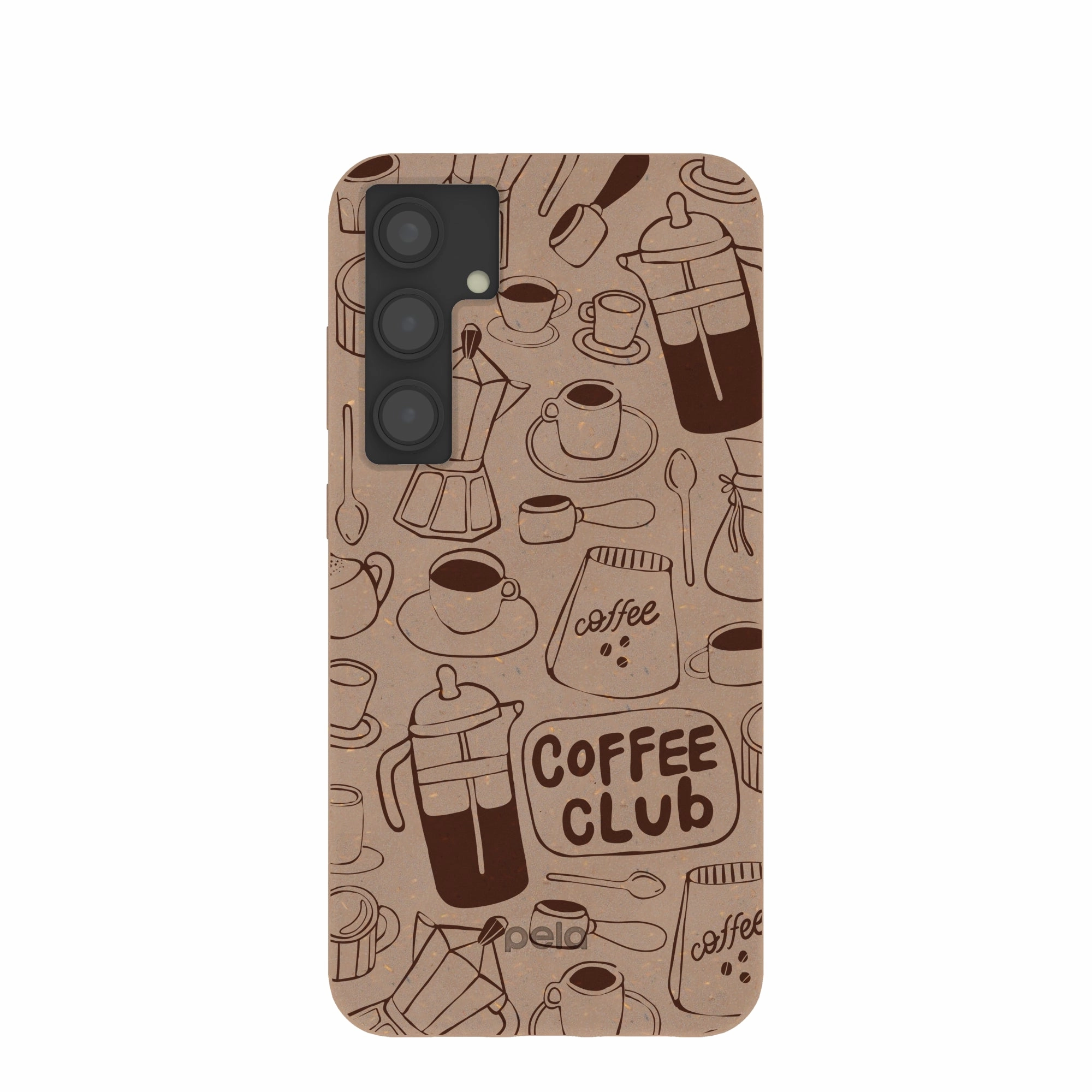 Chocolate Brown Coffee Club Samsung Galaxy S24 (Plus) Case Matte Build Strong Frame