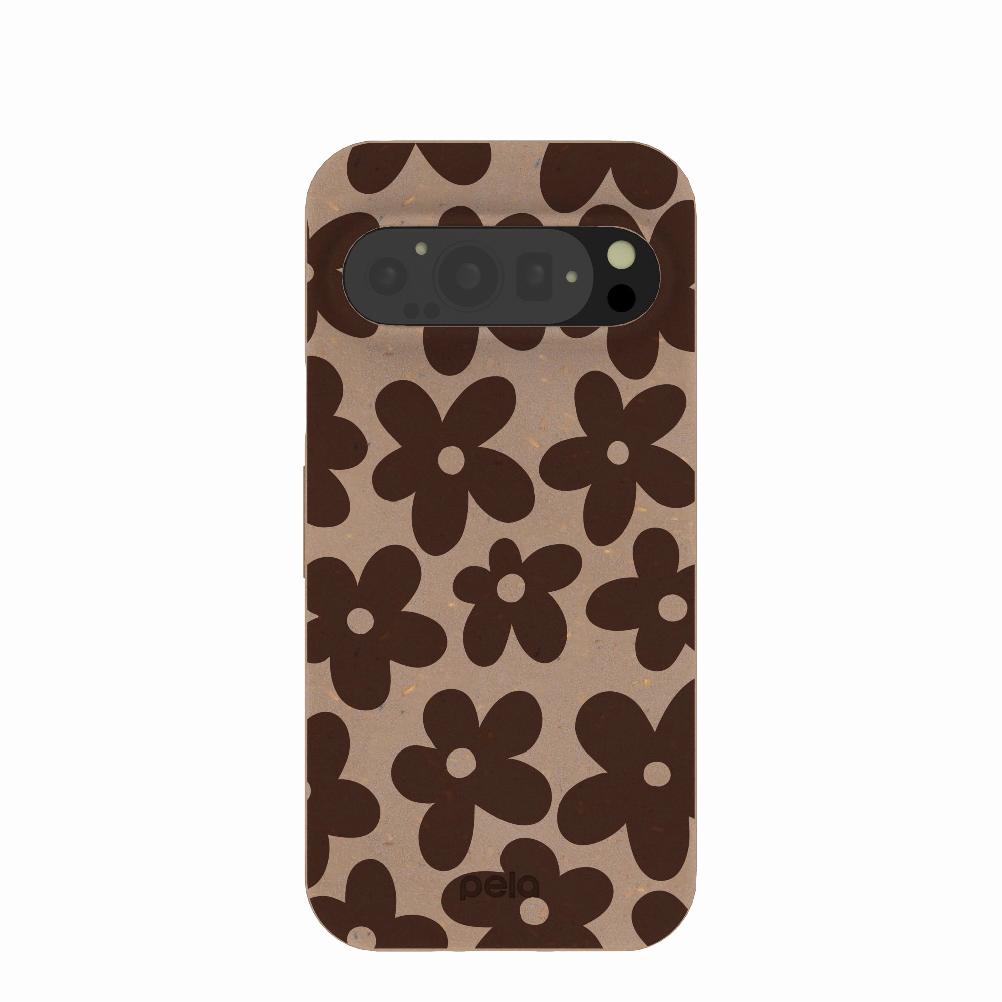 Everyday Function Fashion Texture Chocolate Brown Earthy Blooms Google Pixel 9/9 Pro Case