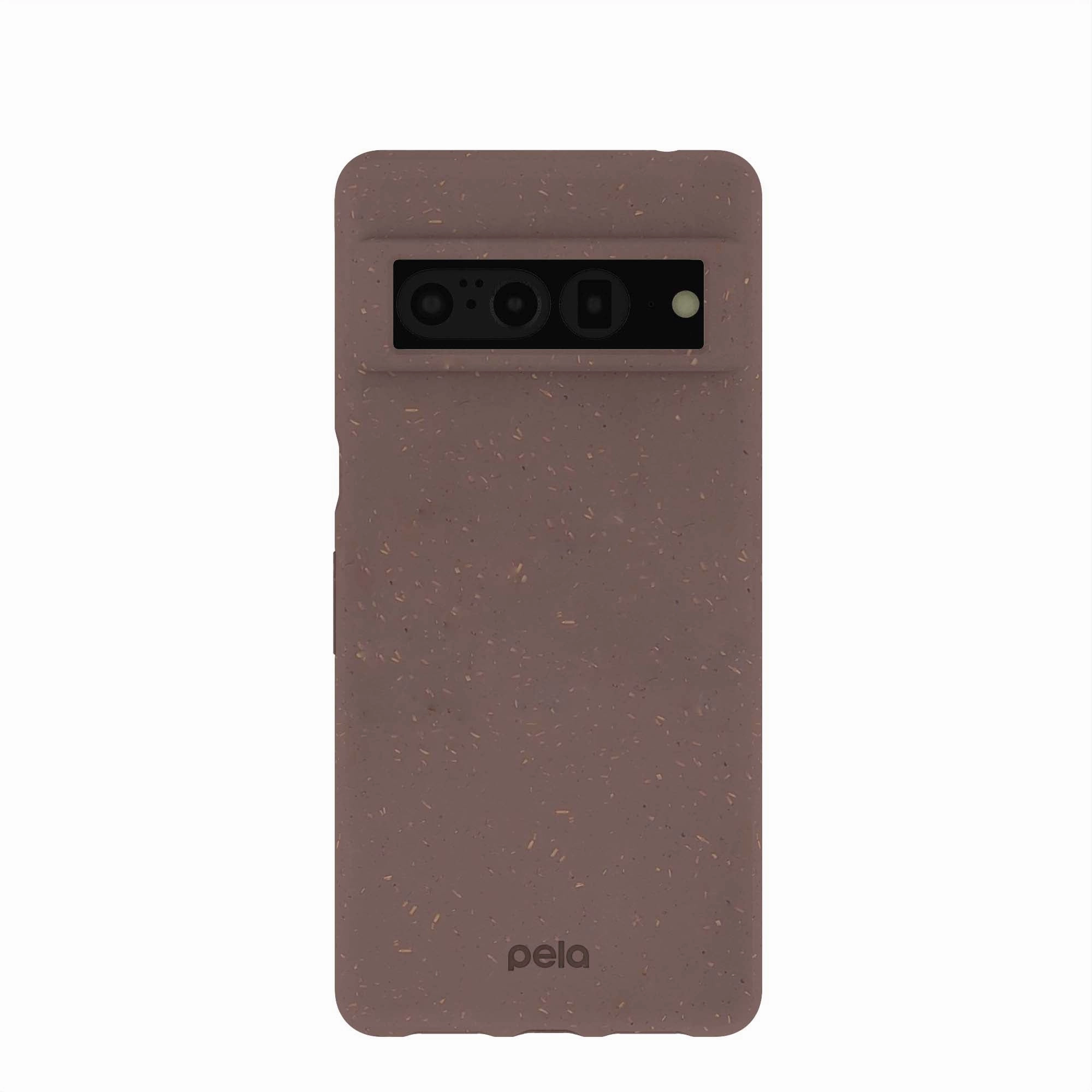 Chocolate Brown Google Pixel 7 Pro Phone Case Durable Pattern Sporty Design