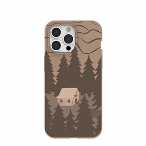 Protective barrier Chocolate Brown Hidden Cabin iPhone 15 Pro Max Case