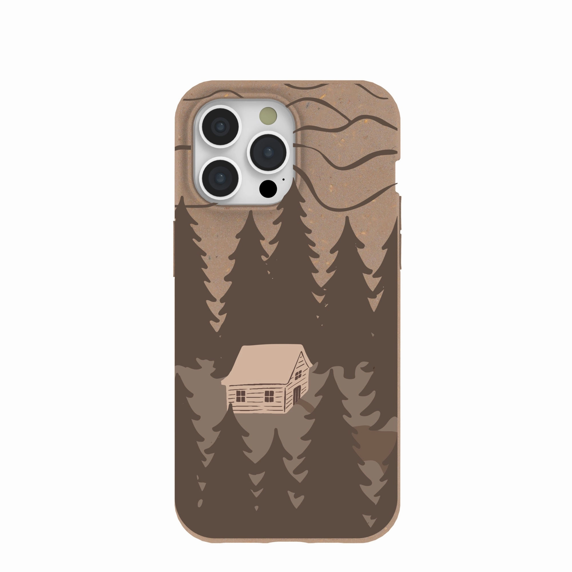 Protective barrier Chocolate Brown Hidden Cabin iPhone 15 Pro Max Case