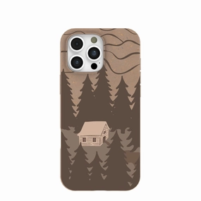 Flexible Texture Rugged Build Texture Chocolate Brown Hidden Cabin iPhone 16 Pro Max Case