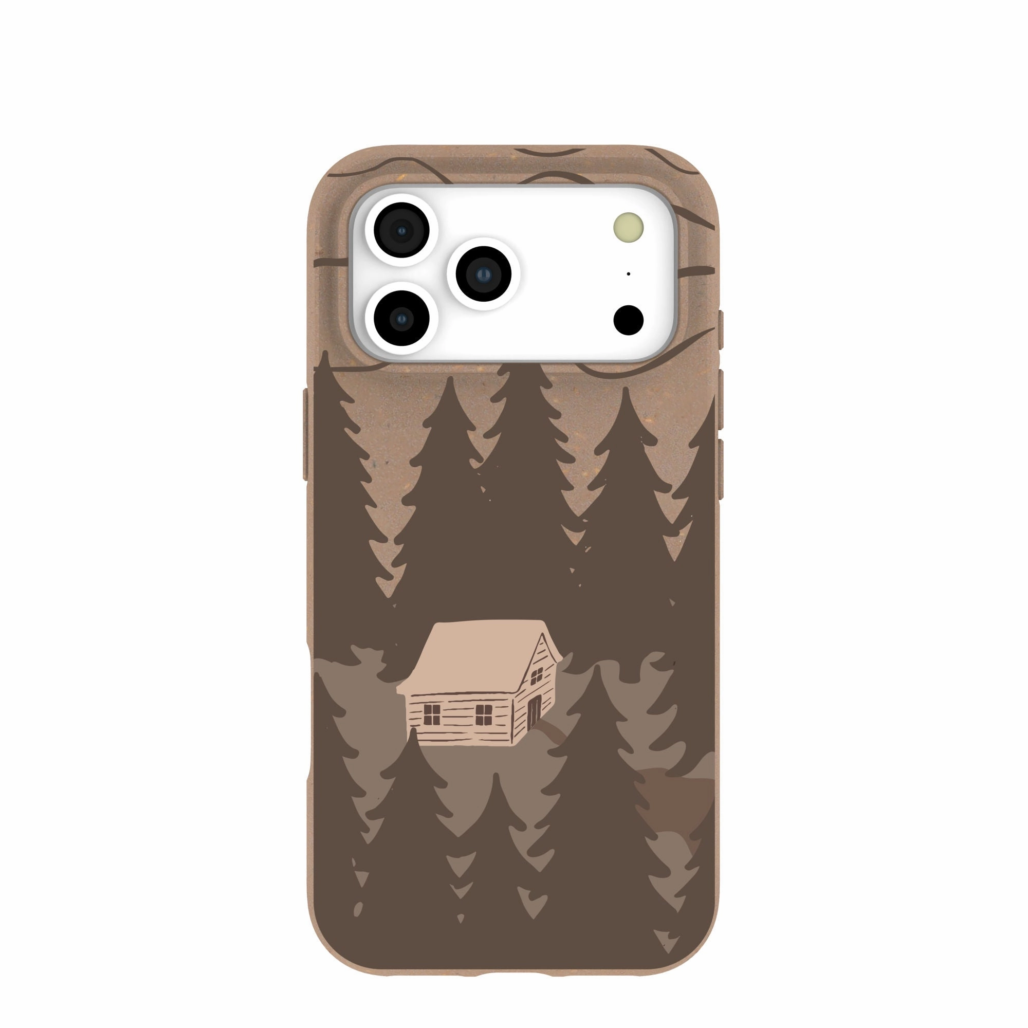 Pocket Friendly Chocolate Brown Hidden Cabin iPhone 17 Pro Max Case