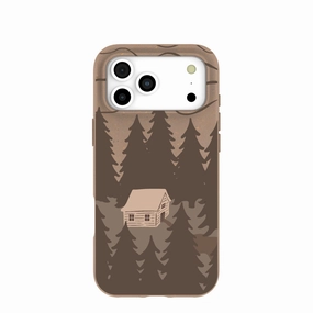 Pocket Friendly Chocolate Brown Hidden Cabin iPhone 17 Pro Max Case