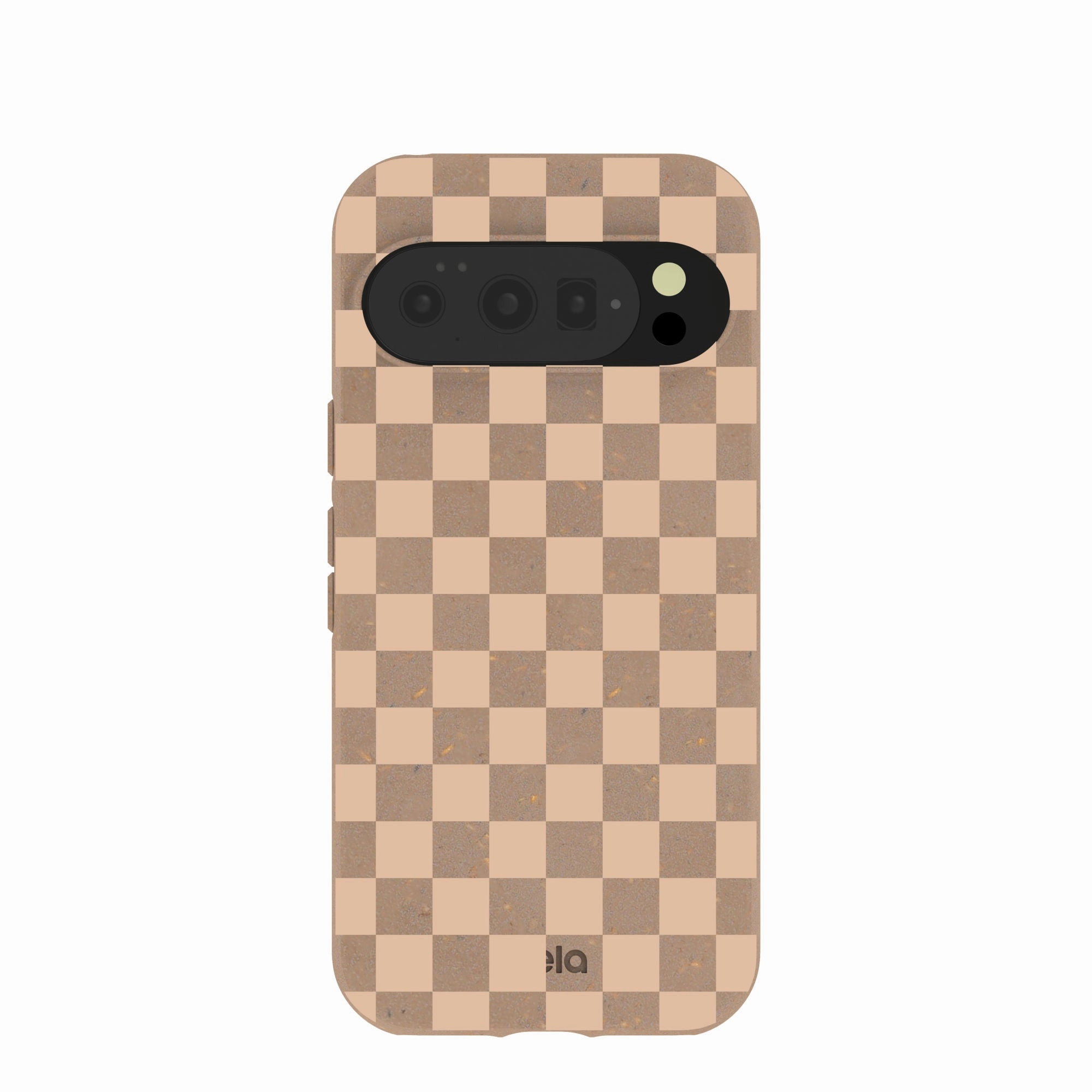 Chocolate Brown Latte Check Google Pixel 10/10 Pro Case Personal Style Protective Detail