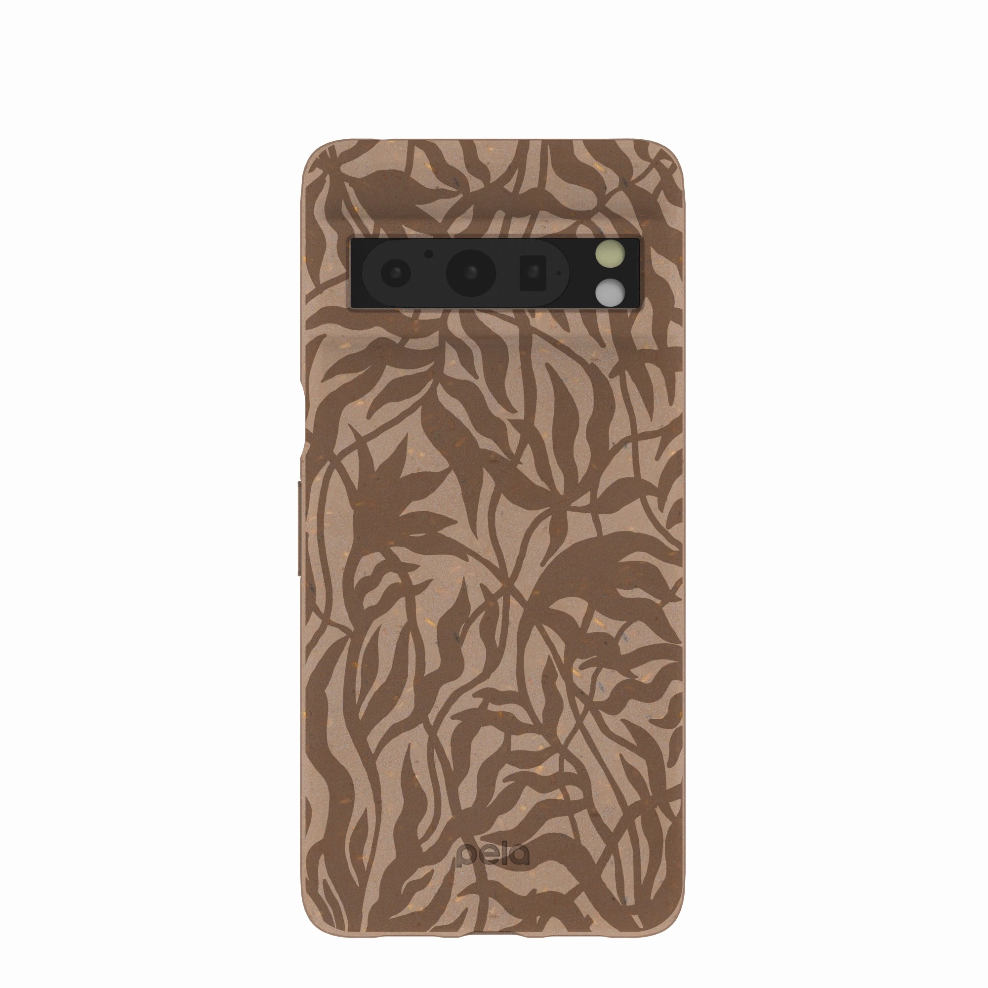 Chocolate Brown Rustic Leaves Google Pixel 8 Pro Case Fashion Texture