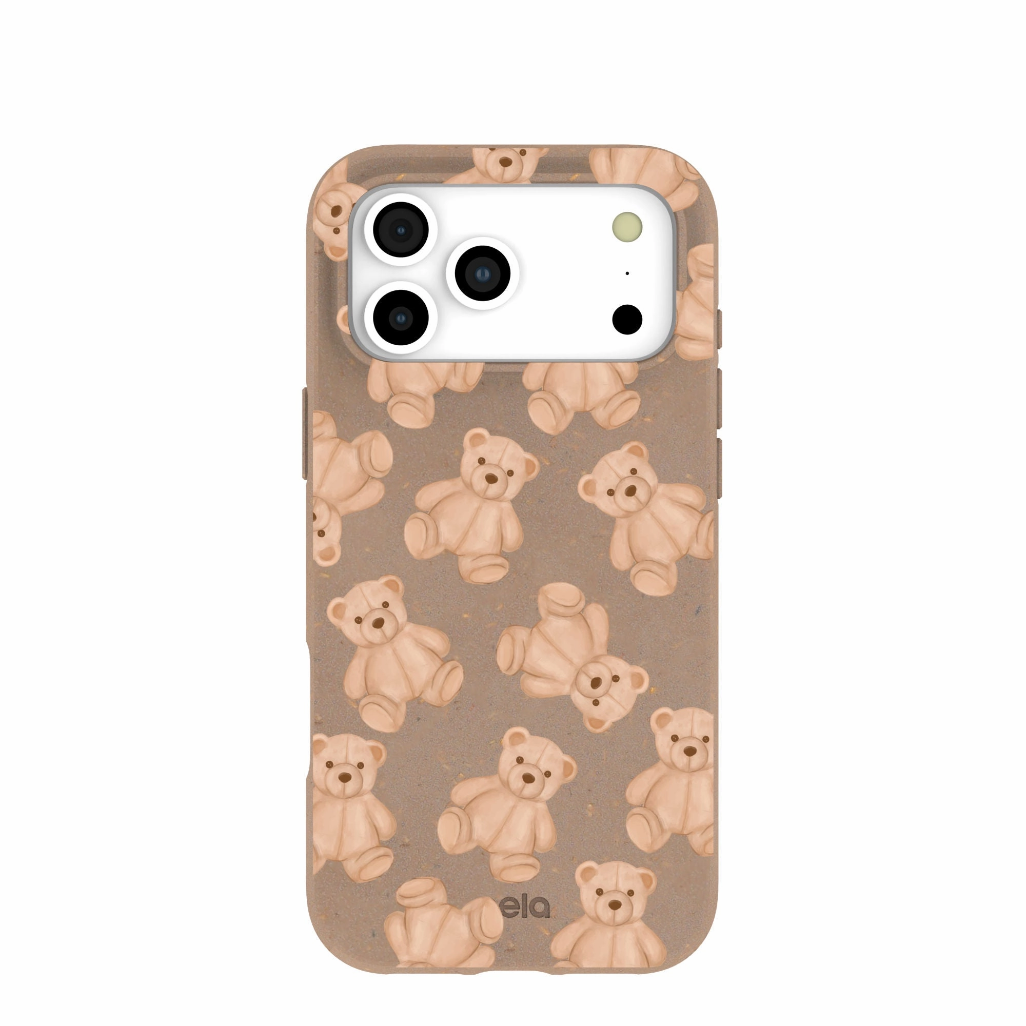 Chocolate Brown Teddy Love iPhone 17 Pro Max Case Pocket Size Comfort Padding