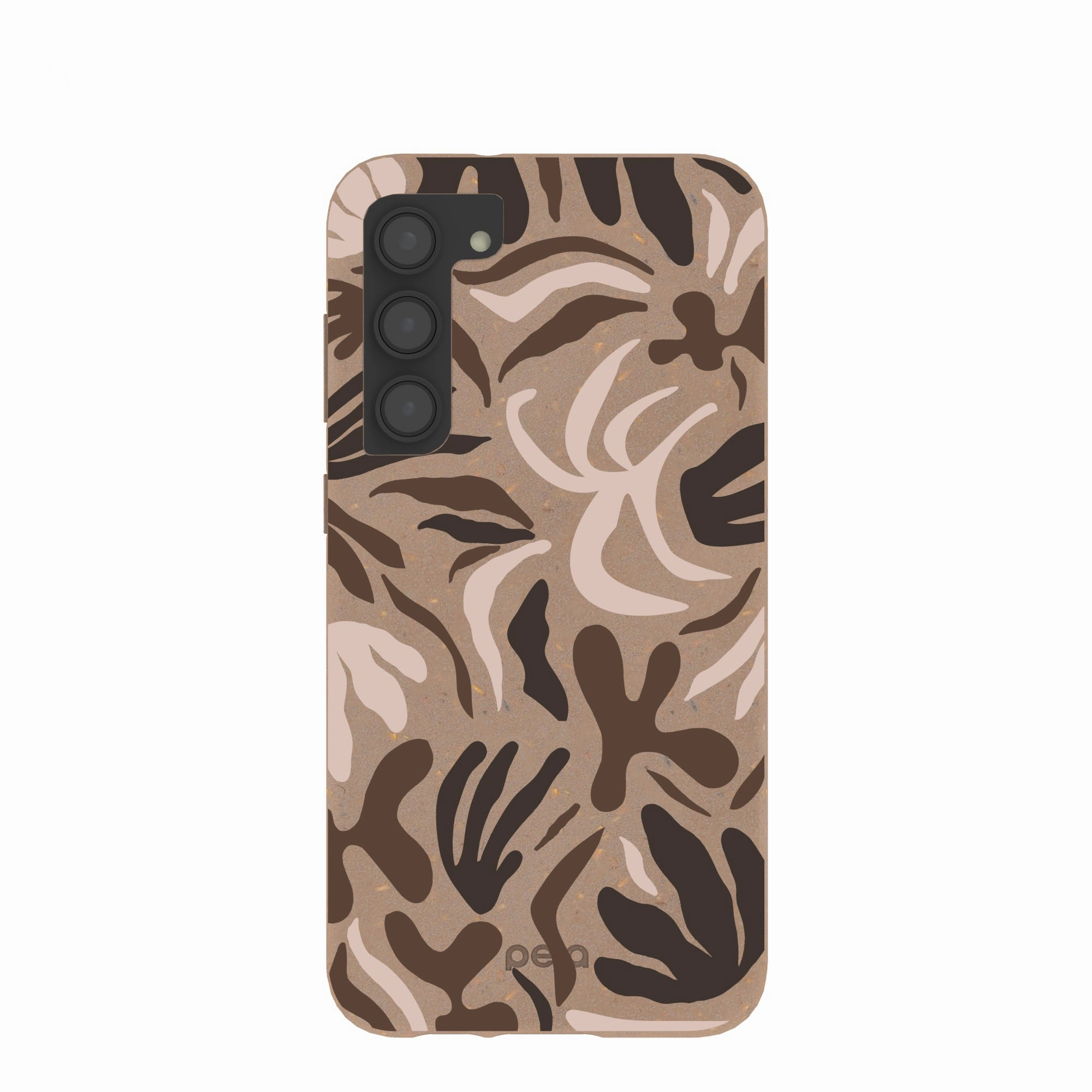 Matte Look Design Chocolate Brown Terra Forms Samsung Galaxy S23 (Plus) Case