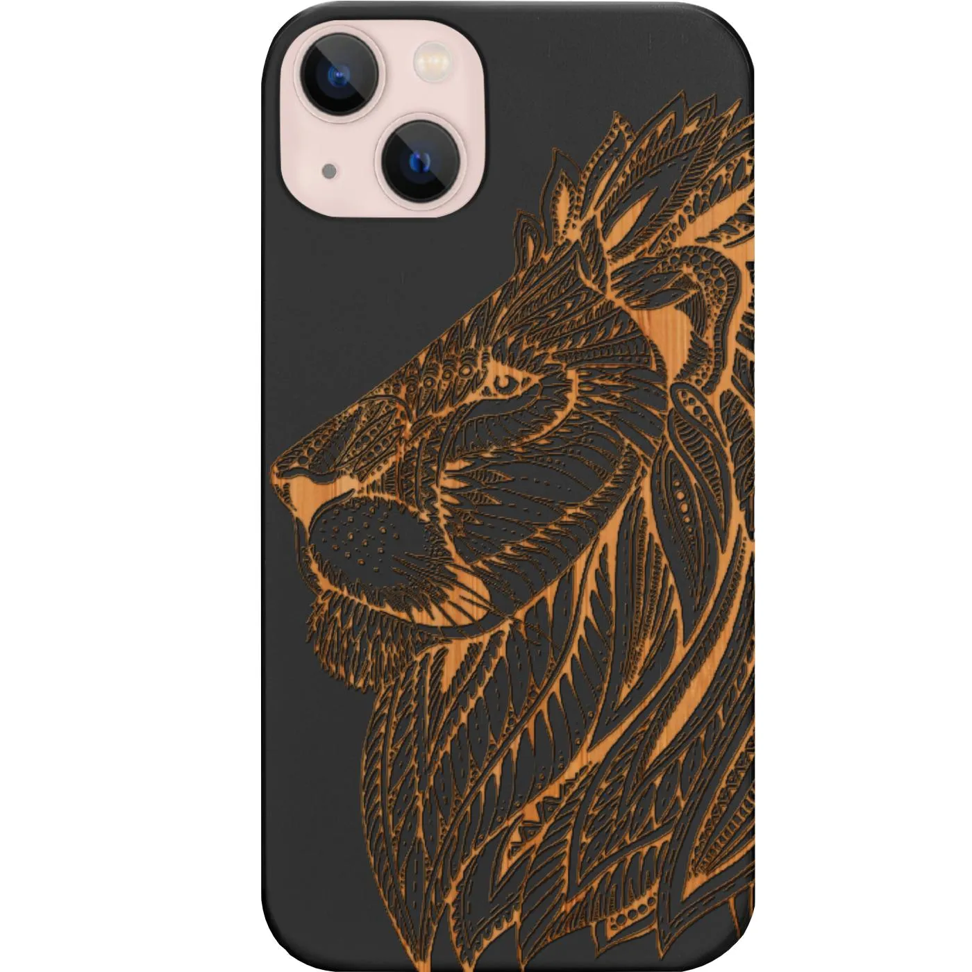 Trendy Accessory Lion Face 3 - Engraved Phone Case