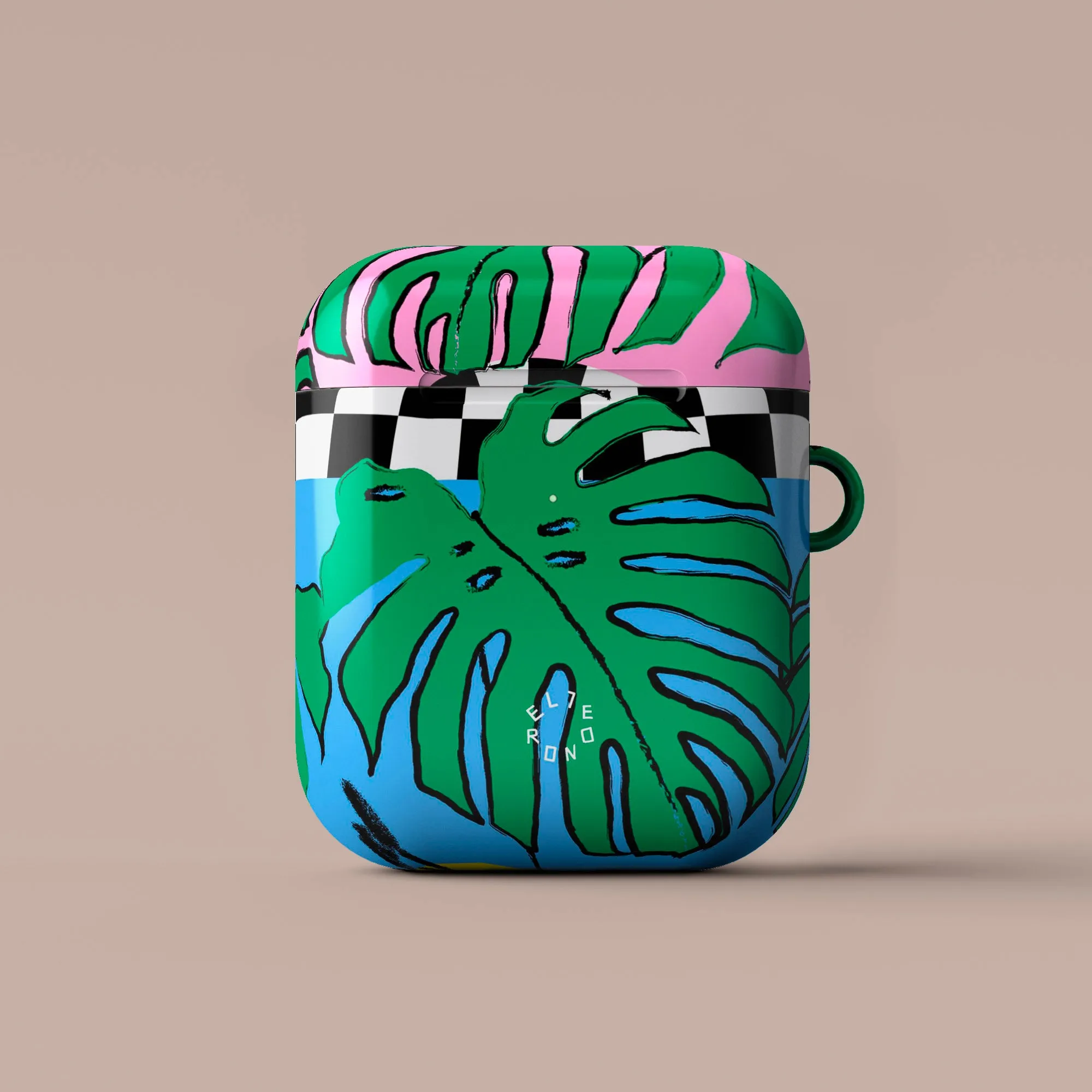 Tropical Leaves AirPods Case protective airpods cover Stylish Audio Accessory