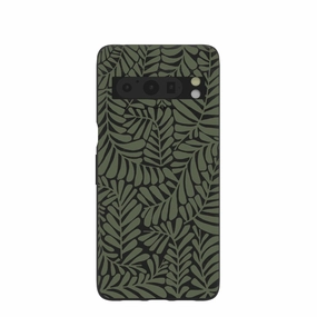 Clear Frame Modern Detail Black Fern Dreams Google Pixel 8 Pro Case