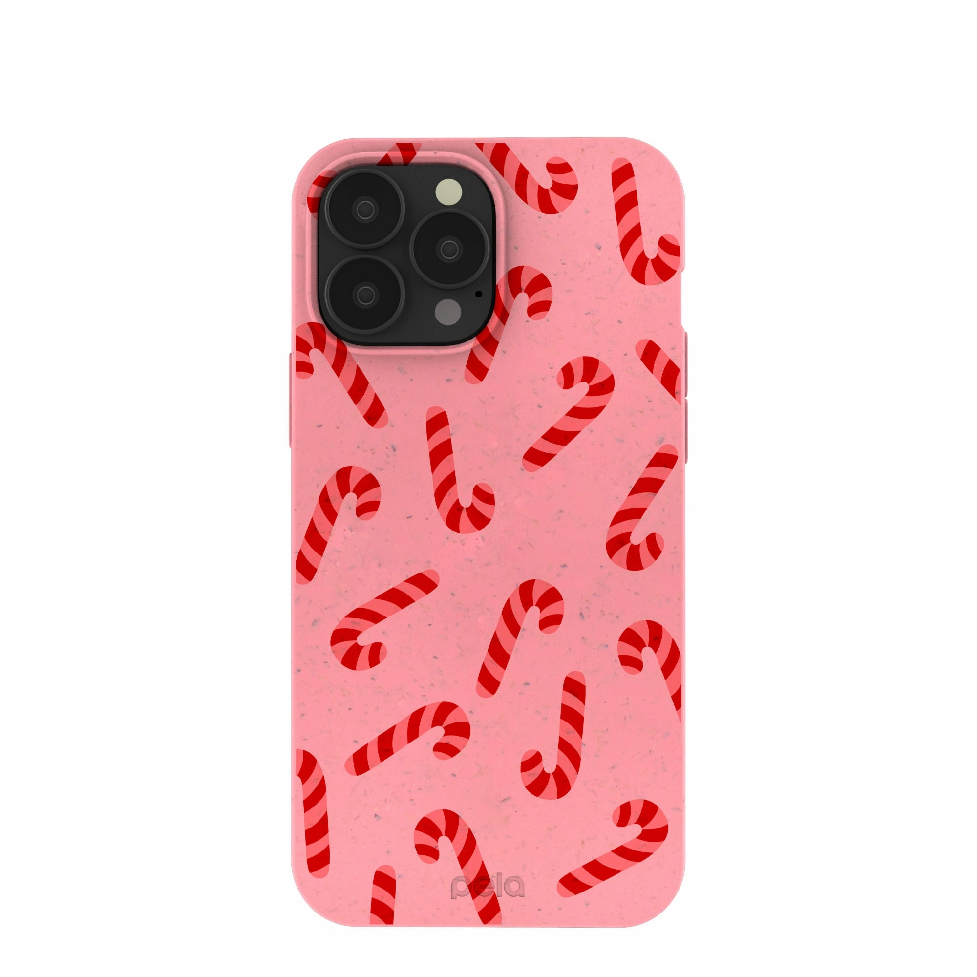 Bubblegum Pink Candy Cane Chaos iPhone 13 Pro Max Case Comfort Design