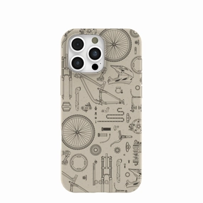 London Fog Changing Gears iPhone 16 Pro Max Case Carbon Fiber