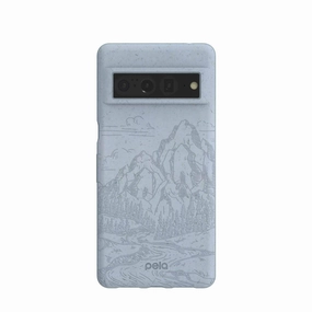 Soft Cushion Reusable Material Powder Blue Rockies Google Pixel 7 Pro Case