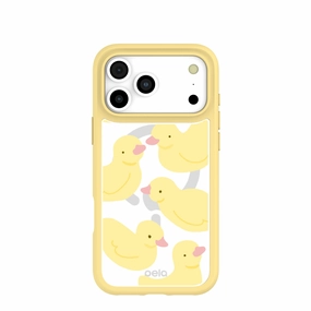 Clear Ducks iPhone 17 Pro Max Case With Sunbeam Ridge (MagSafe included) Lightweight Grip