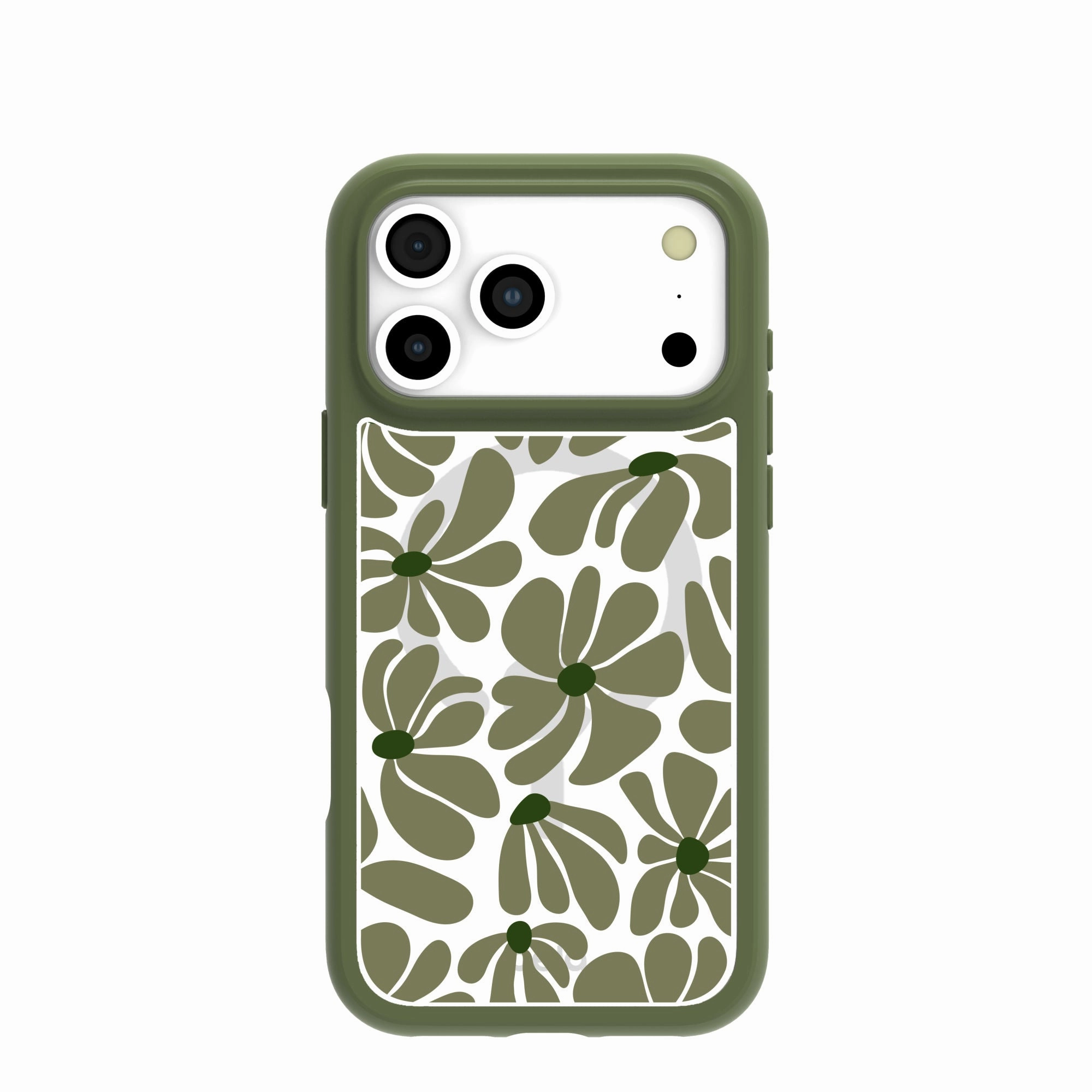 Clear Funky Flora iPhone 17 Pro Max Case With Forest Floor Ridge (MagSafe included) Flexible Fit