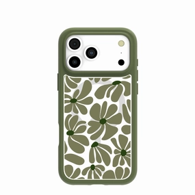 Clear Funky Flora iPhone 17 Pro Max Case With Forest Floor Ridge (MagSafe included) Flexible Fit