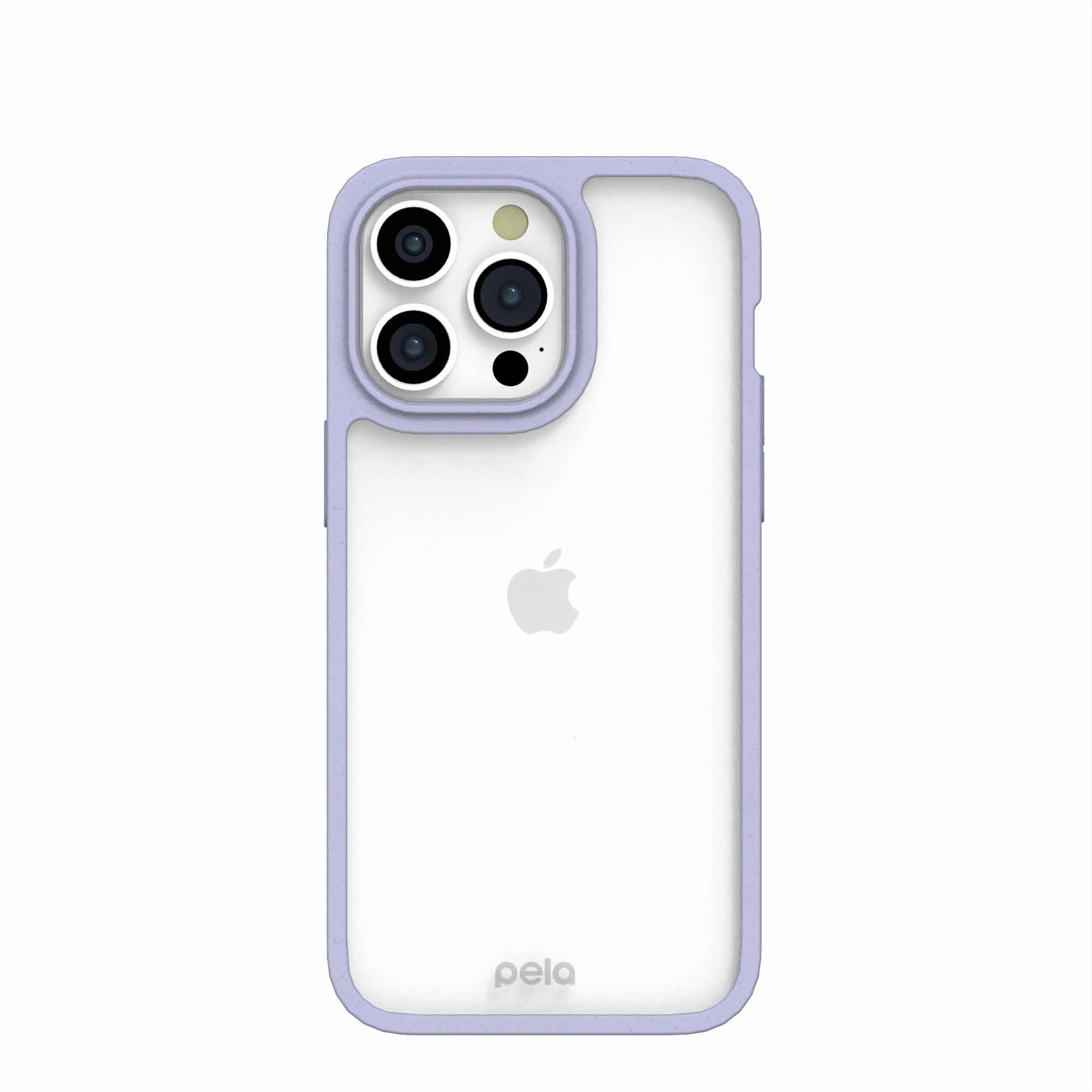 Clear iPhone 15 Pro Max Case with Lavender Ridge Durable Grip Compact Feel