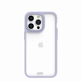 Clear iPhone 15 Pro Max Case with Lavender Ridge Durable Grip Compact Feel