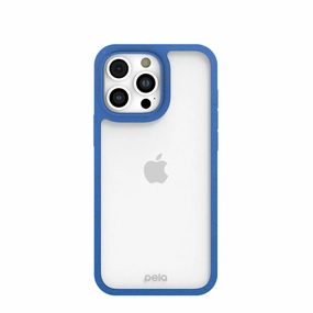 Clear iPhone 16 Pro Max Case with Electric Blue Ridge Outdoor Use Universal Fit