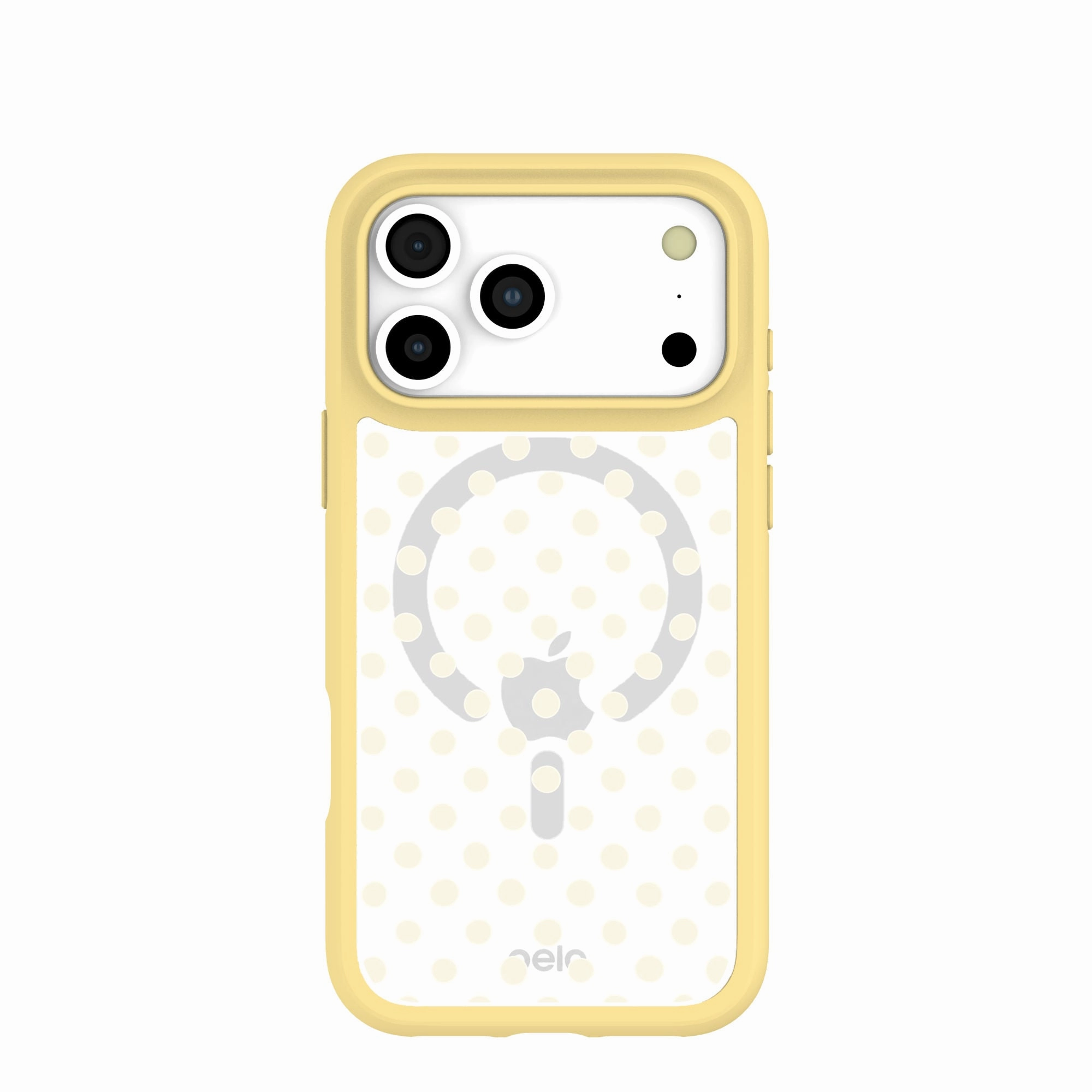 Polished Layer Trendy Aesthetic Clear Sugar Dots iPhone 17 Pro Max Case With Sunbeam Ridge (MagSafe included)