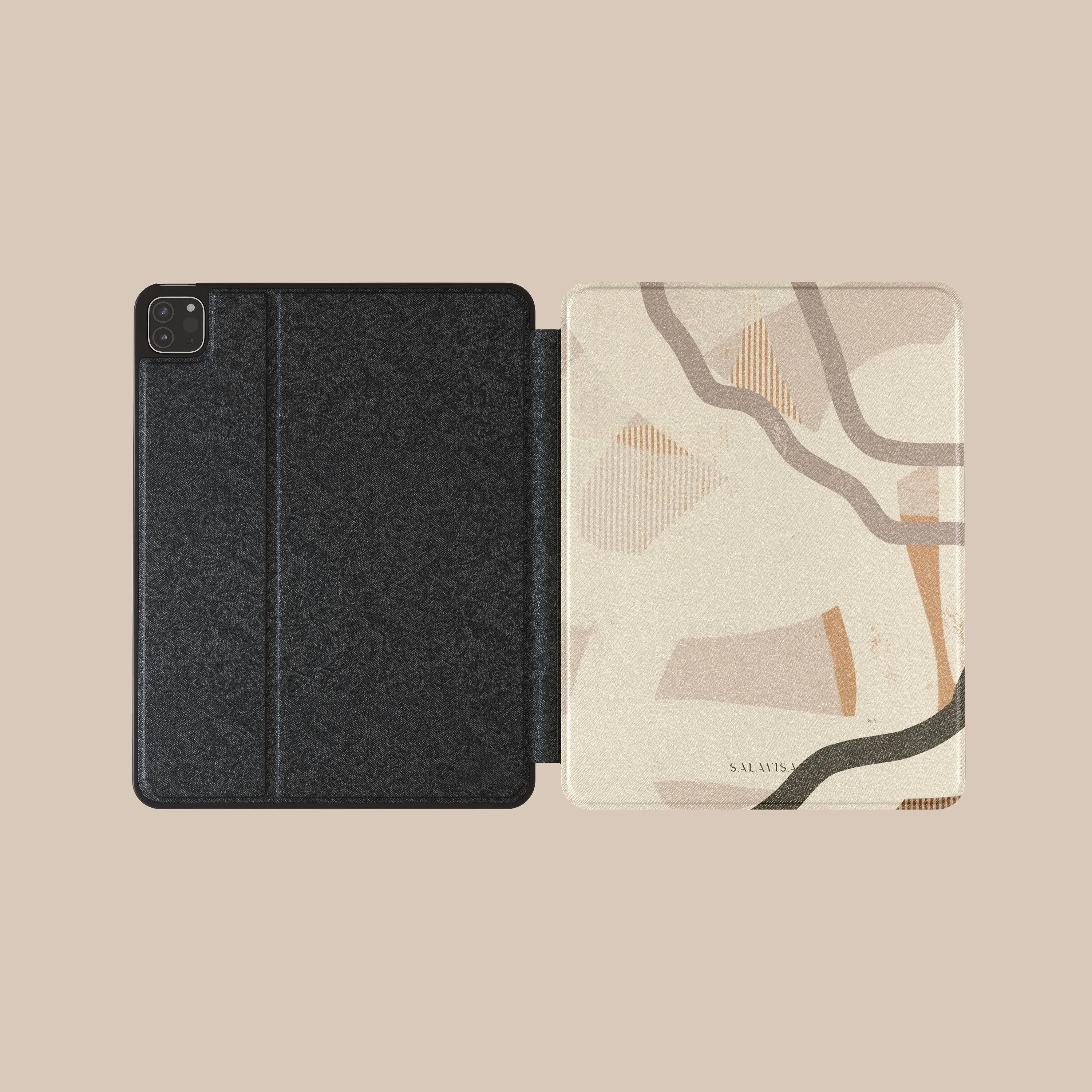 Coffee Organic iPad Case Wireless Charging Compatible simple edge pad protector