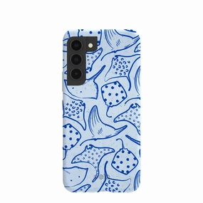 Simple Style Powder Blue Stingray Fever Samsung Galaxy S22 Case