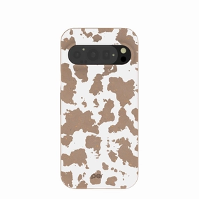 Chocolate Brown Cow Couture Google Pixel 9/9 Pro Case Rugged Look Soft Edge Look