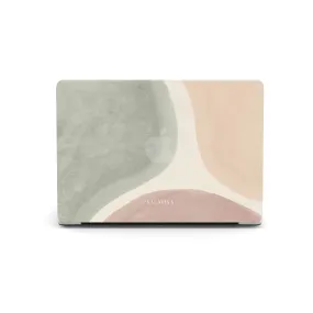 Matte Feel Minimal Protection Pale Colors Curves MacBook Case