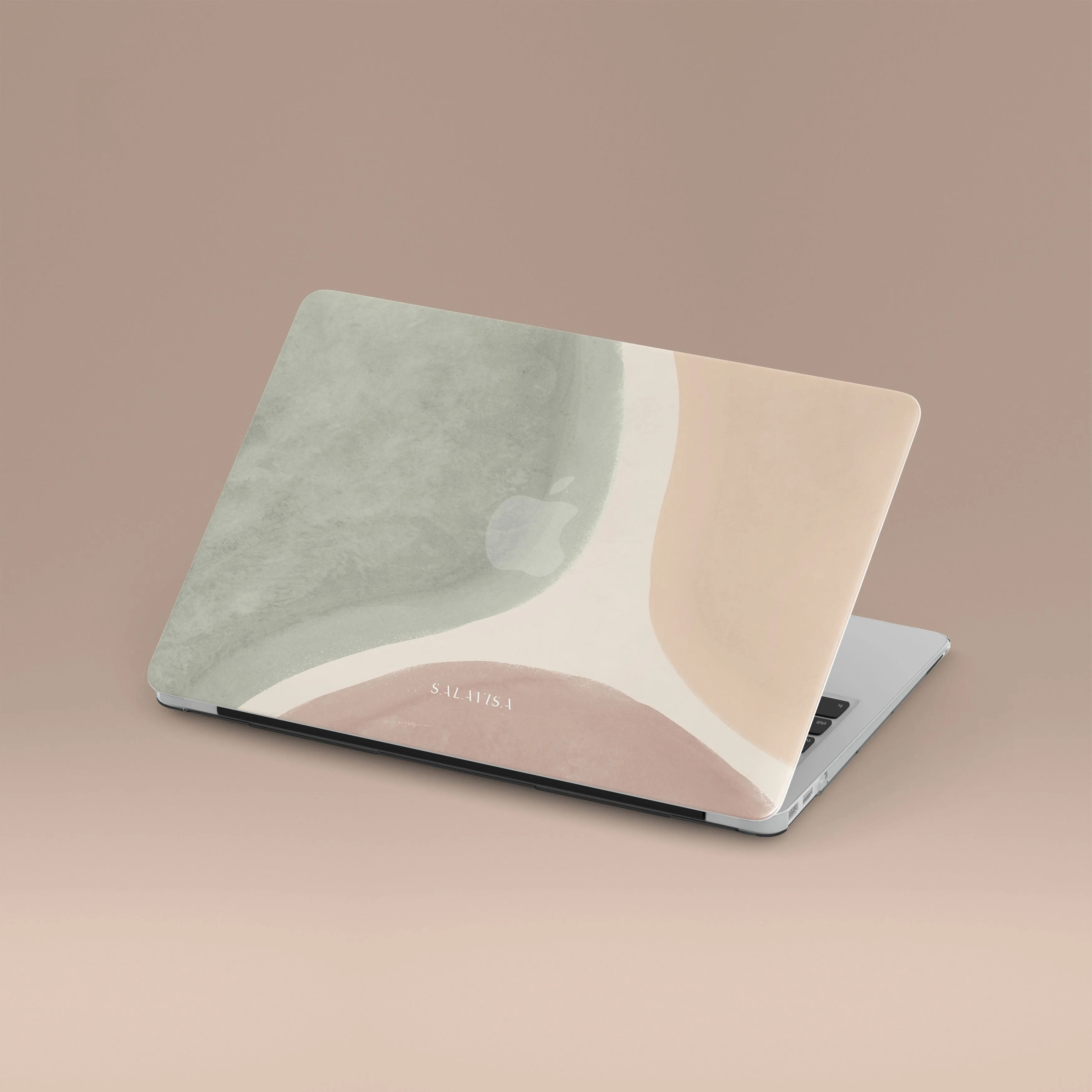 Light Form Pale Colors Curves MacBook Case