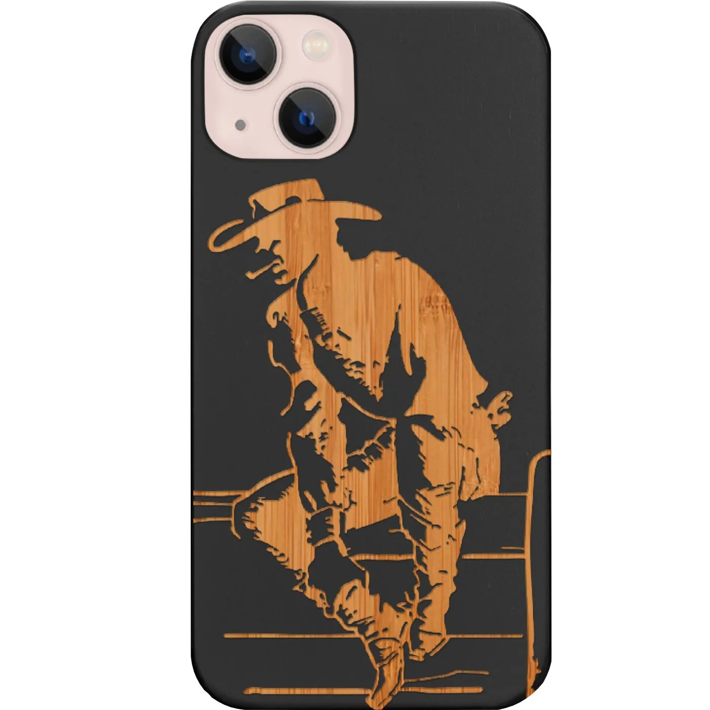 Clear Protection Compact Shape Cowboy 3 - Engraved Phone Case