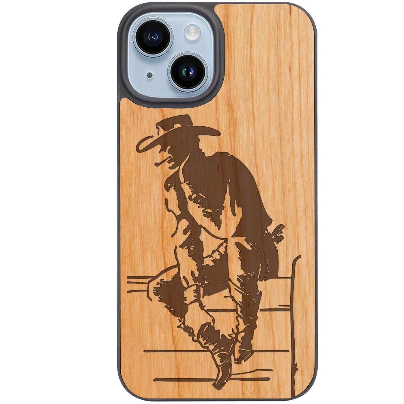 Cowboy 3 - Engraved Phone Case Tight Fit Smooth Detail