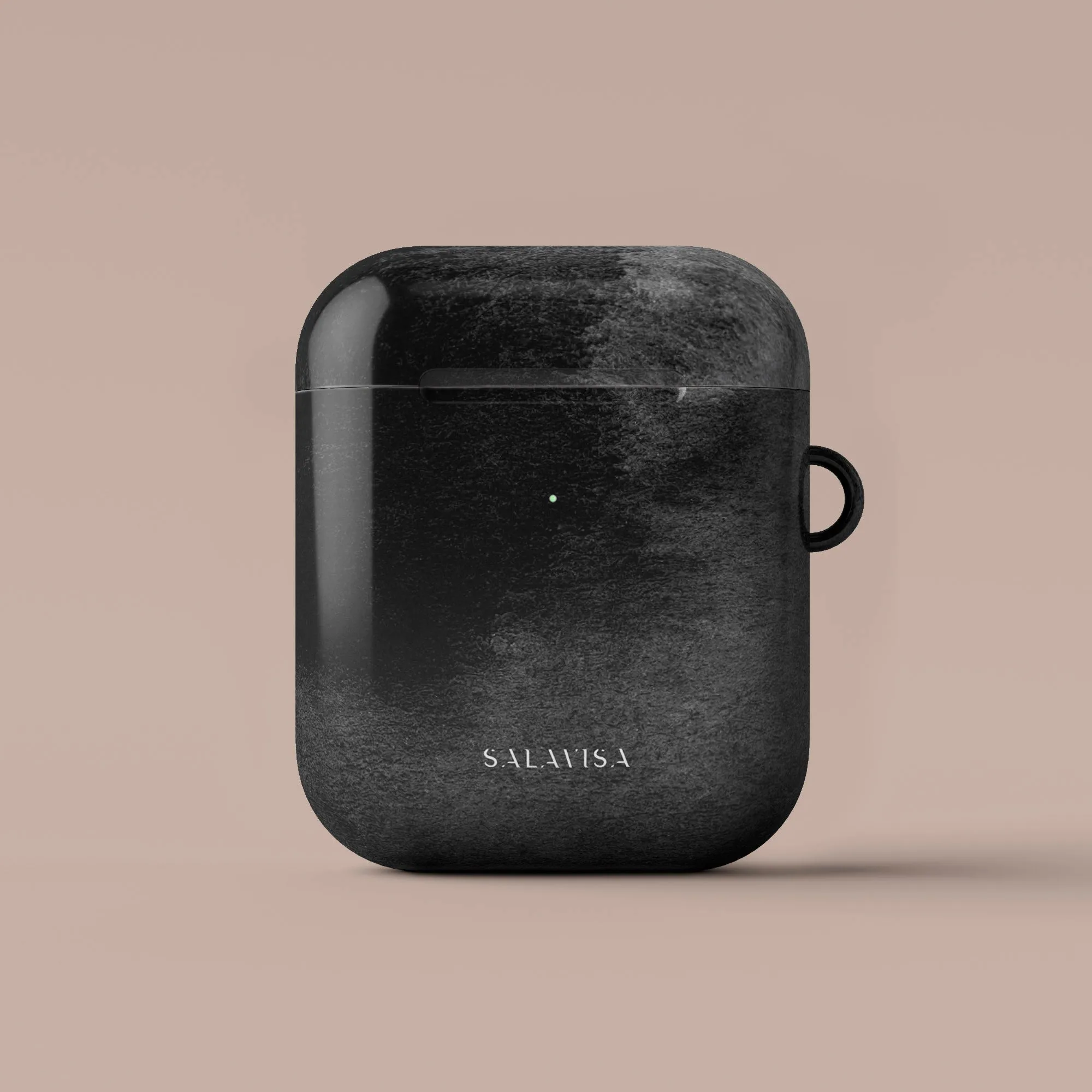 Black Watercolor AirPods Case soft touch silicone cover compact design earbuds case