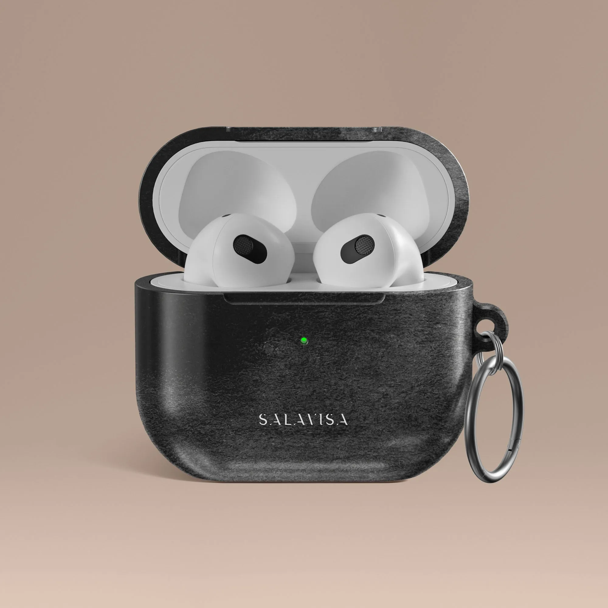 Modern Design Organizer Black Watercolor AirPods Case