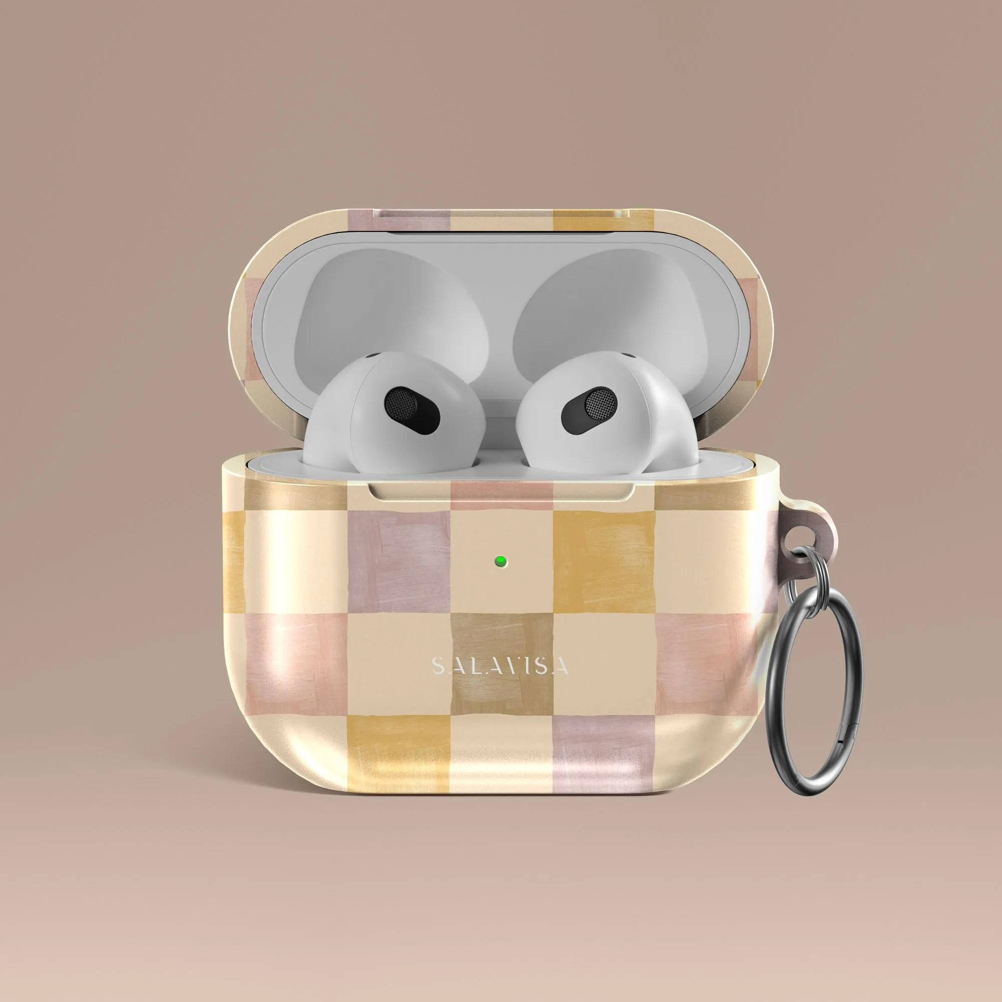 eco friendly soft shell Compact Silicone Texture Pale Paradise AirPods Case