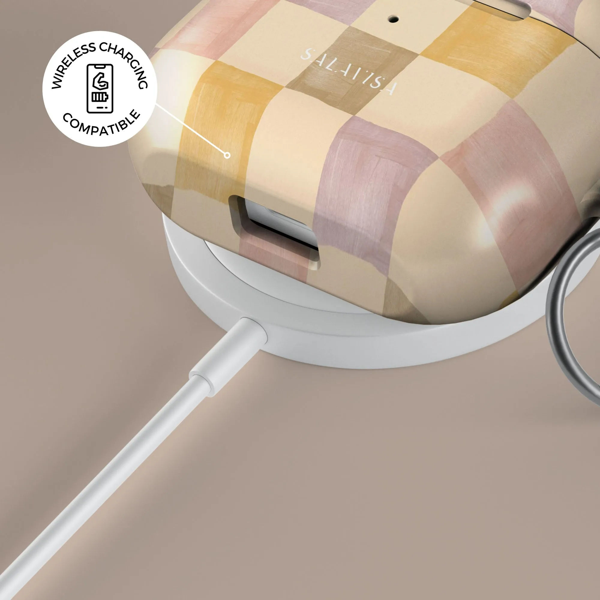 Pale Paradise AirPods Case Tech Accessory Organizer