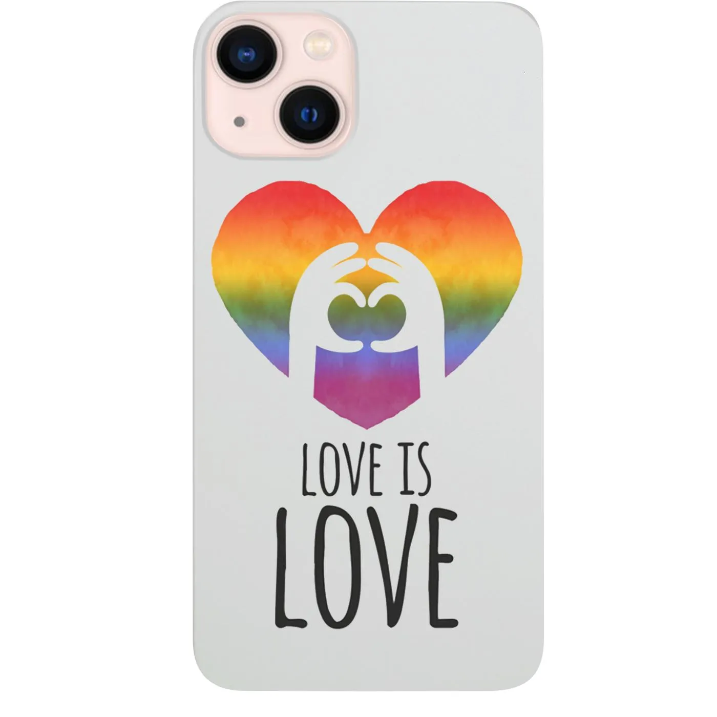 Pride Love Is Love - UV Color Printed Phone Case Modern Accent