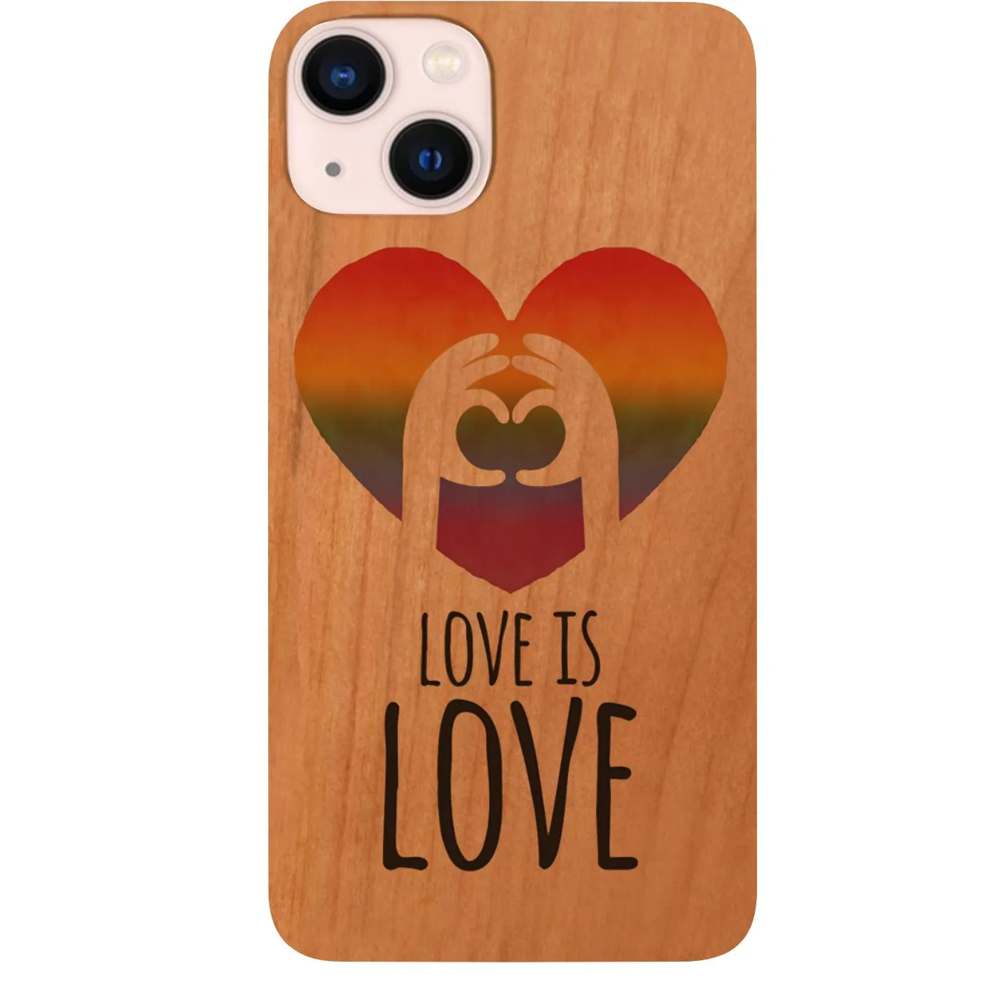 Smooth Shield Modern Surface Design Pride Love Is Love - UV Color Printed Phone Case