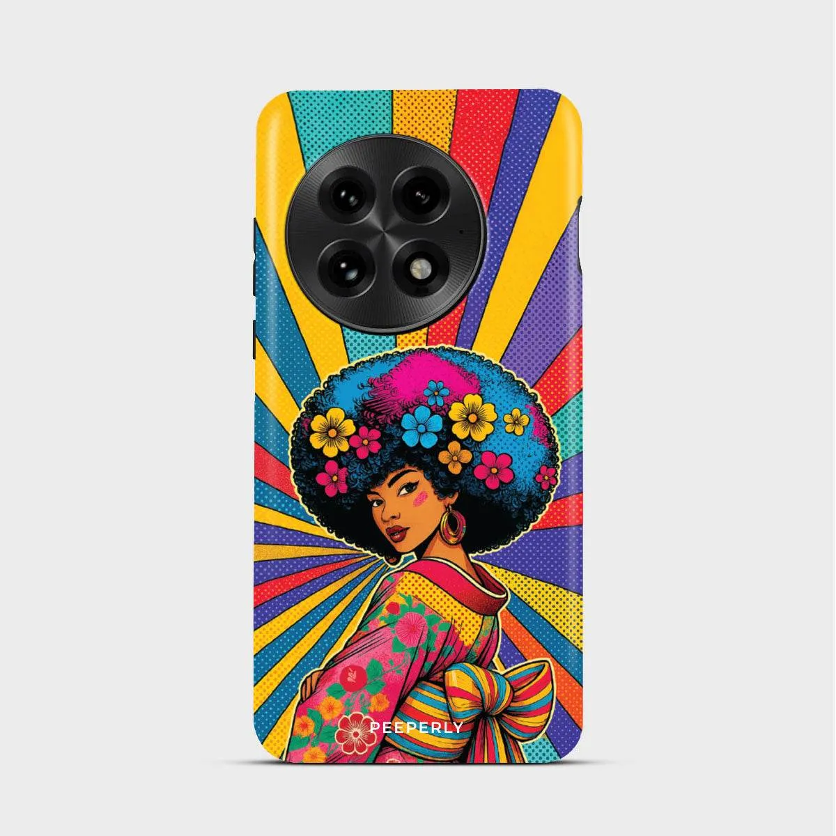 Marble Pattern Stylish Finish Afro Queen