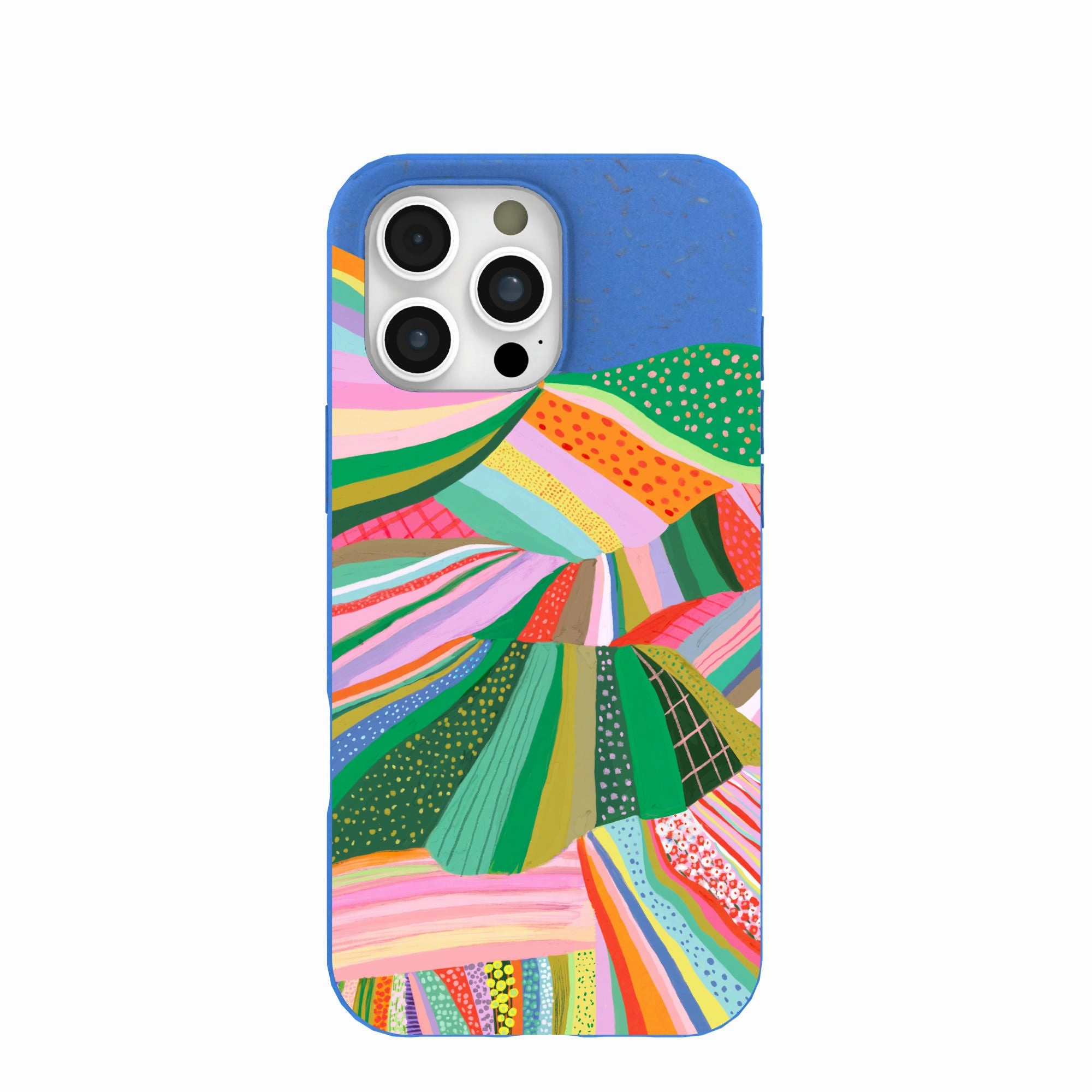 Electric Blue Bloomstatic iPhone 16 Pro Max Case Comfort Accessory