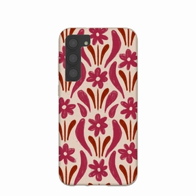 Soft Grip Casual Texture Seashell Flower Stack Samsung Galaxy S23 (Plus) Case