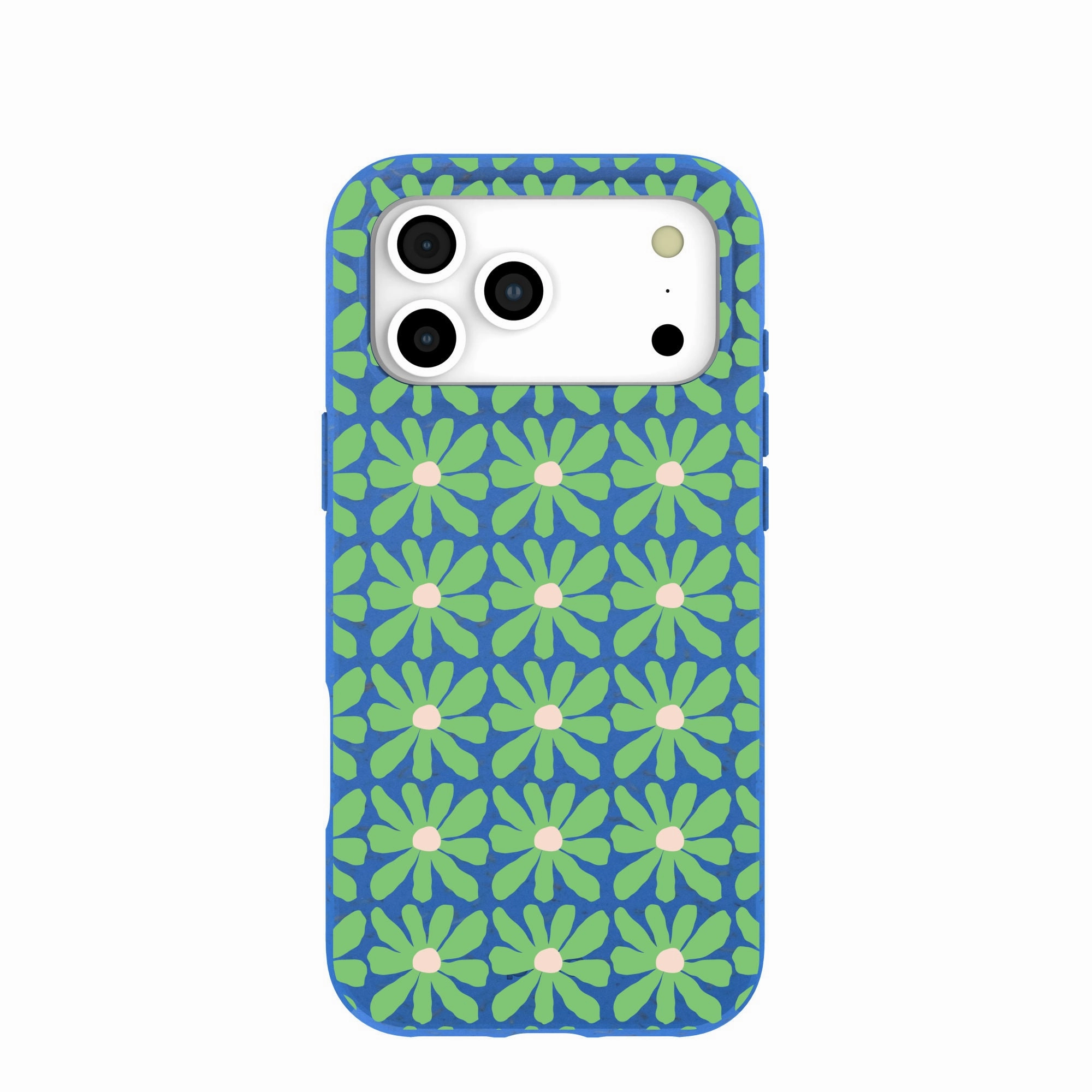 Smooth Fit Electric Blue Flower Child iPhone 17 Pro Max Case