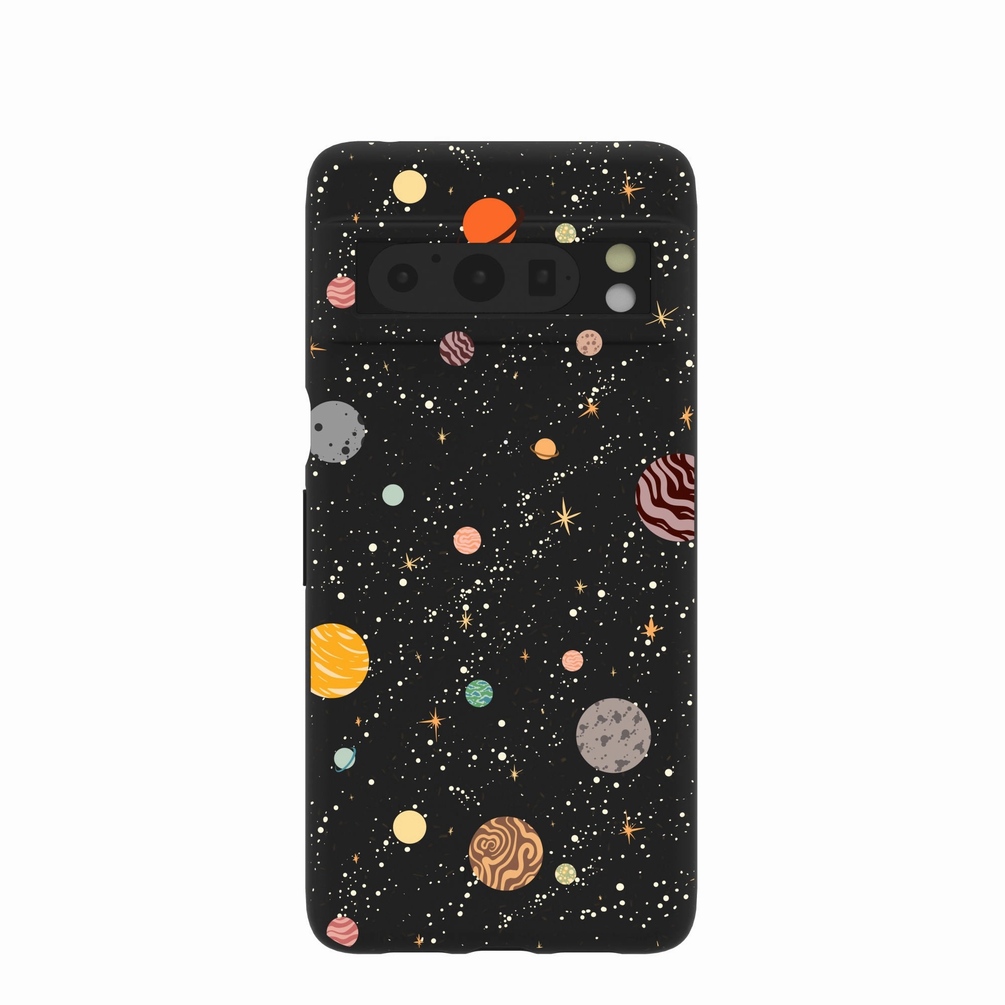 Wear resistant Minimal Touch Black Galactic Glow Google Pixel 8 Pro Case
