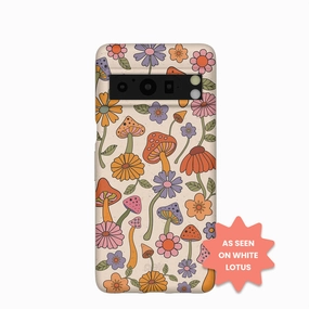 Durable Design Seashell Shrooms and Blooms Google Pixel 8 Pro Case