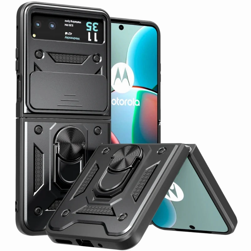 Motorola Razr 2023/Razr 40 Armor Case with Camera Shutter Cushioned Edge