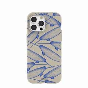 Classic Design London Fog Magical Narwhal iPhone 15 Pro Max Case