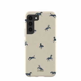 Minimal Shield Texture Matte Finish London Fog Mini Horses Samsung Galaxy S22 Case